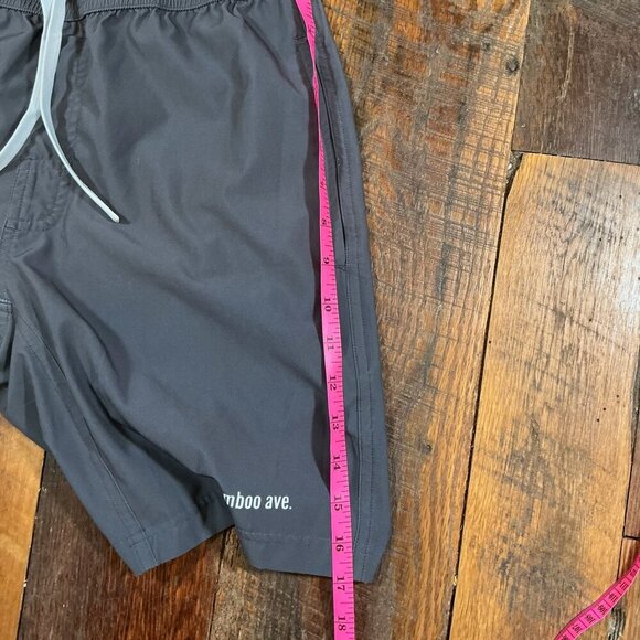Bamboo Ave Boundless Shorts Black Drawstring Athletic Swim Hybrid Men’s Size Lar - Picture 7 of 9